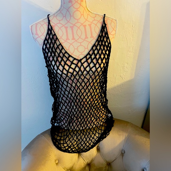 Forever 21 Other - Cute! NEW! Swimsuit cover up ! Black crochet hollow out coverup.Summer beach fav
